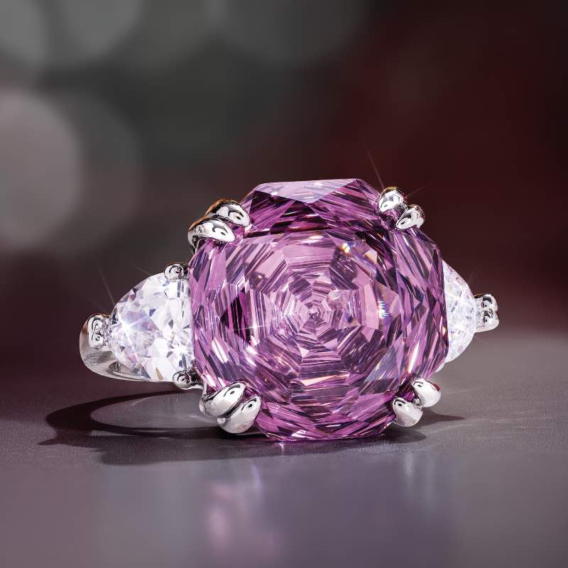 Double Asscher Rose Ring